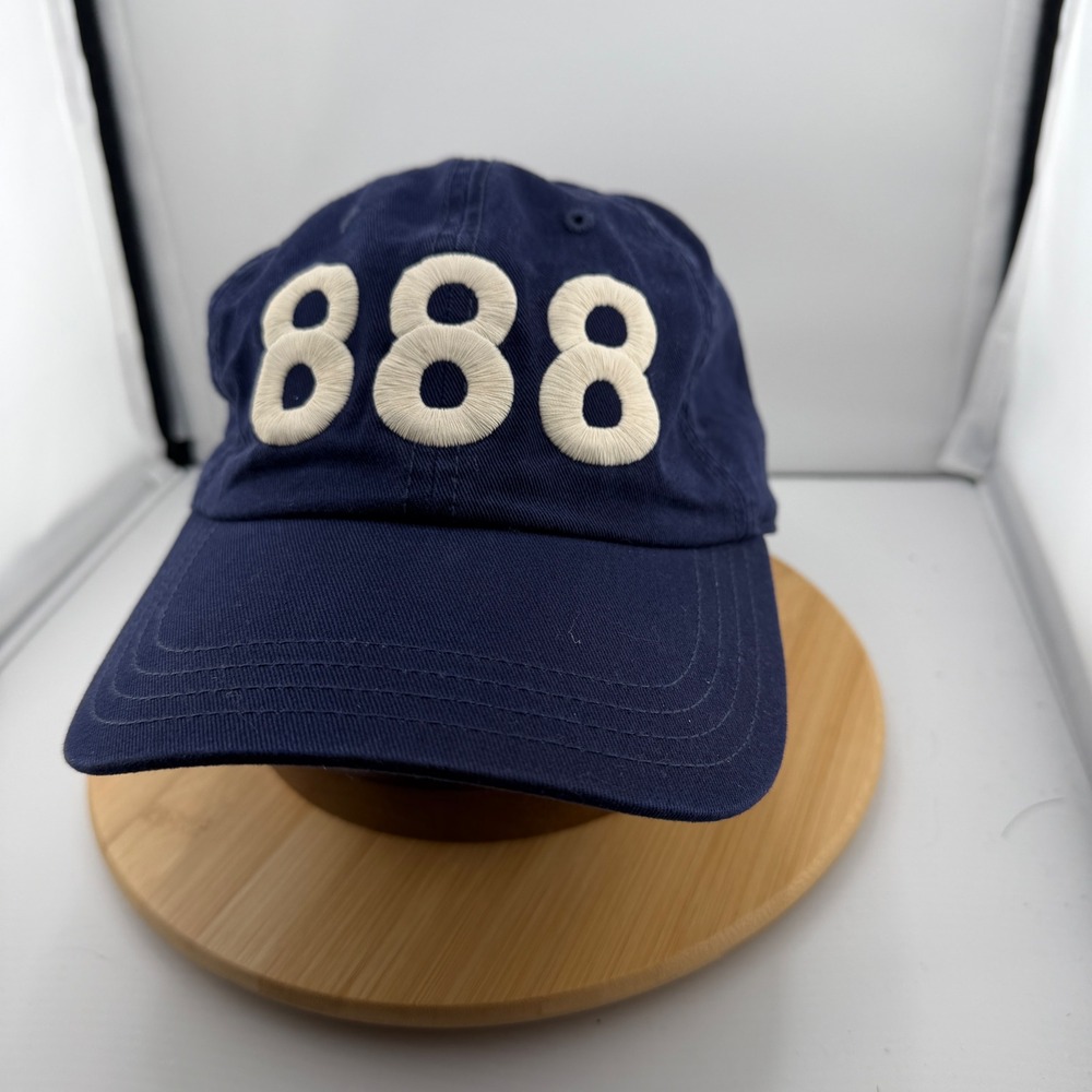 Spiritual Gangster 888 High Vibrational Living Navy Blue Adjustable Baseball Hat